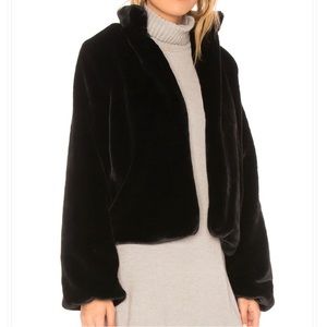 Tularosa Inori Faux Fur Jacket in Black